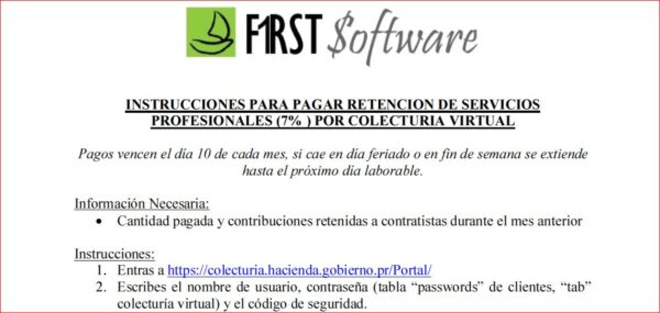 Instrucciones-Pago de Contribución de 7% Retenida a contratistas