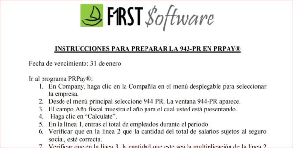 Instrucciones-Planilla Anual 943-PR