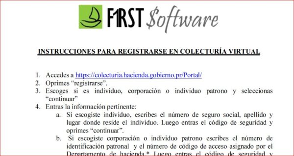 Instrucciones-Registro en Colecturía Virtual