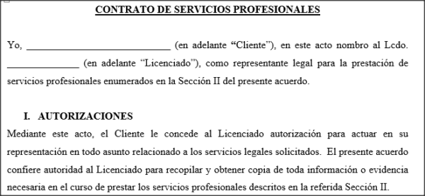 Contrato Legal - Reparación de Crédito