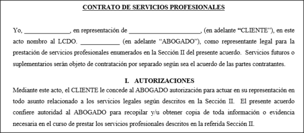 Contrato Legal - Cobro de Dinero - Demandado