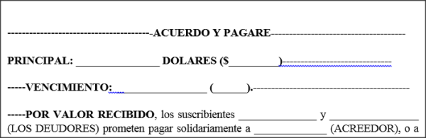 Pagaré - (Deudor y Acreedor) con intereses