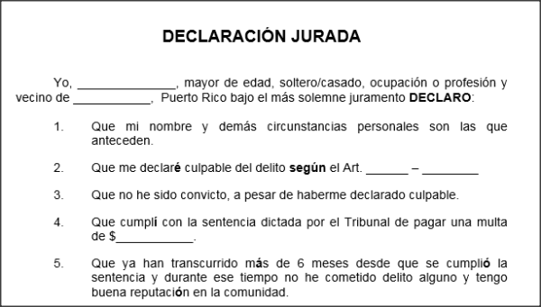 Ley 314 - 15 de Septiembre de 2004 - Eliminación record penal